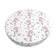 thumbnail image 1 of Vsdgher Cute Poodle Dog Print Stool Covers Round,Stretch Round Stool Covers Washable Stool Cushion Slipcover Elastic Chair Covers for 12-14 Inch Chair, 1 of 7