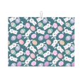 thumbnail image 1 of Vsdgher Cute Rabbit Easter Dish Drying Mat Super Absorbent Drying Mat Large Dish Drying Mats for Kitchen Counter Kitchen Drying Mat 24" x 18", 1 of 7