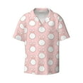 thumbnail image 1 of Vsdgher Cute Rabbit Print Men's Wrinkle Free Untucked Cuban Shirt Business Casual Button Down Shirts Short Sleeve Shirt, 1 of 7