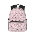 thumbnail image 1 of Vsdgher Cute Rabbit Print Unisex Large Capacity Bookbag Schoolbag Casual Daypack for High School/College/Teens/Travel/Work, 1 of 8
