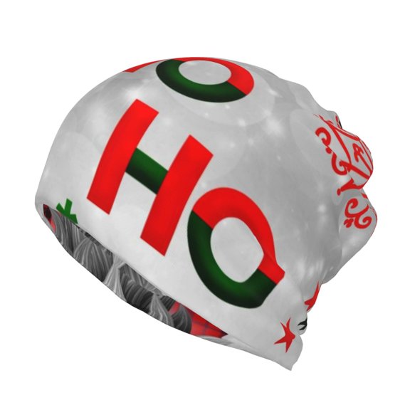 Vsdgher Cute Santa Slouchy Beanie Hat for Men/Women, Skull Cap Chemo Cap Night Sleeping Cap