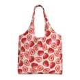 thumbnail image 1 of Vsdgher Cute Strawberry Print canvas Tote Bag, Lightweight Cloth Bags, Suitable for shopping, groceries, travel, 1 of 4