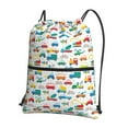 thumbnail image 1 of Vsdgher Cute Transport Drawstring Backpack Water Resistant String Bag Sports Sackpack Gym Sack for Men Women, 1 of 6