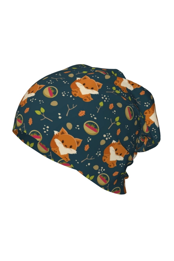 Cute plant fox Toddler Beanie Baby Boys Girls Beanies Kids Winter Hats Children Knit Warm Caps
