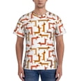 thumbnail image 1 of Vsdgher Dachshund Dog Print Men's Dry Fit Mesh Athletic Shirts Moisture Wicking Tennis T-Shirt Tops, 1 of 1