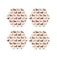 thumbnail image 1 of Vsdgher Dachshund Walking Leather Coasters for Drinks, Durable Drink Coasters 4 Set for Tabletop Protection, Luxurious Home Décor and Housewarming Gift ( {designName})Hexagon, 1 of 6