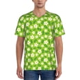thumbnail image 1 of Vsdgher Daisies Flowers Mens T-Shirts Baseball Vintage Fashionable Lightweight Casual Crew Neck Slim Fit with Long Sleeves-4X-Large, 1 of 7