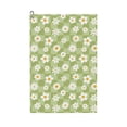 thumbnail image 1 of Vsdgher Daisies Flowers Print Golf Towel Golf Gift for Men and Women Golf Towel with Carabiner Clip to Quickly Remove Sand, Mud, Dirt and Sweat, 1 of 8