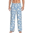 thumbnail image 1 of Vsdgher Daisies Flowers Print Mens Pajama Pants Sleep & Lounge Pants, PJ Bottoms With elastic waistb and Pockets, 1 of 5
