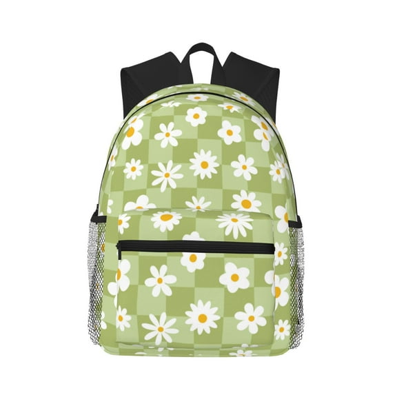 Vsdgher Daisies Flowers Print Unisex Large Capacity Bookbag Schoolbag Casual Daypack for High School/College/Teens/Travel/Work
