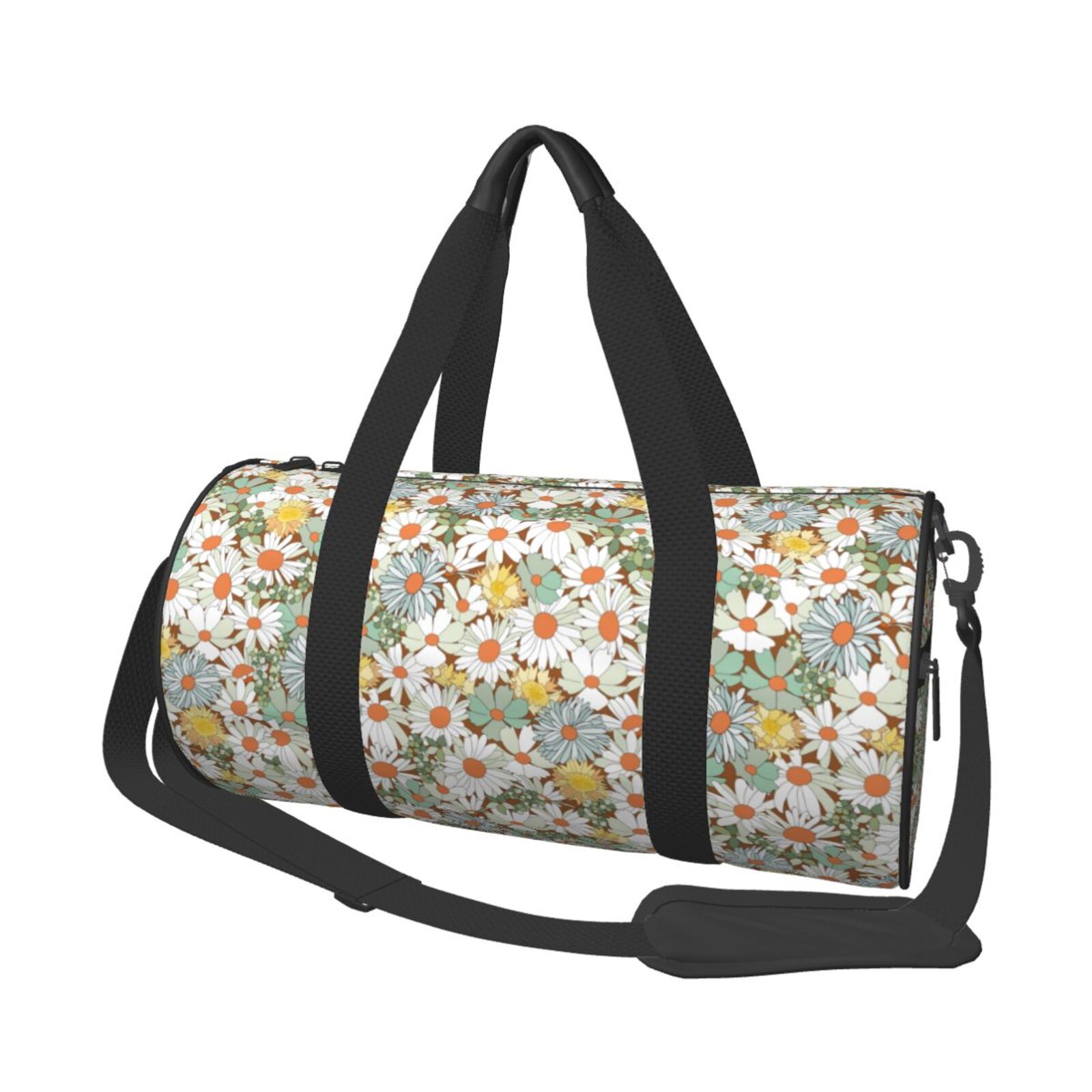 Vsdgher Daisy 45L Foldable Duffel Bag, Sports Gym Bag,Overnight Bag, Portable Weekender Bag for Airplanes