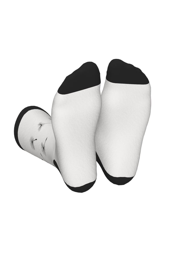 Dandelion Blowing In The Wind Unisex Crew Socks Lightweight Breathable Ventilation Ankle Socks, Mid-calf socks for Daily