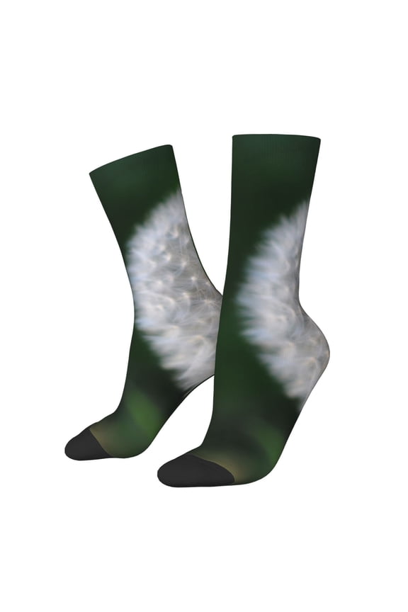 Dandelion Crew Socks for Men & Women, Breathable Casual Athletic Ankle Socks