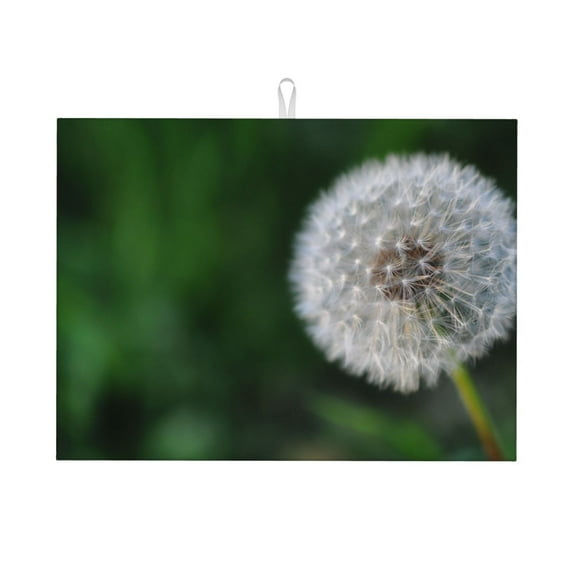 Vsdgher Dandelion Dish Drying Mat Super Absorbent Drying Mat Large Dish Drying Mats for Kitchen Counter Kitchen Drying Mat 24" x 18"