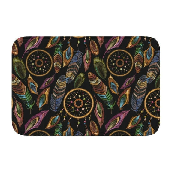 Vsdgher Decorative Feathers Hem Mat 40x60 - Multipurpose Doormat for Indoor & Outdoor Use - Welcome Your Guests with our Entrance Mat