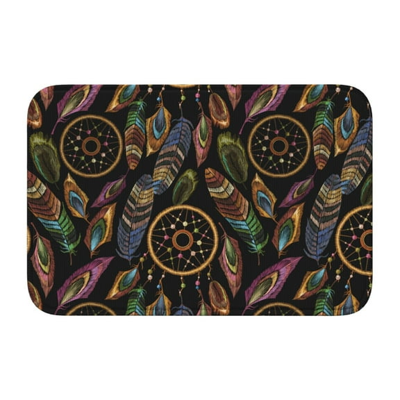 Vsdgher Decorative Feathers Hem Mat 40x60 - Multipurpose Doormat for Indoor & Outdoor Use - Welcome Your Guests with our Entrance Mat