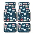 thumbnail image 1 of Vsdgher Dental Car Foot Mat Set of 4 Pieces Universal Floor Liner Car Accessories Fits Most Cars, Trucks, Vans, sedans, SUV, 1 of 7