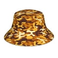 thumbnail image 1 of Vsdgher Desert Camouflage Print Bucket Hat for Men&Women Bucket Hat Reversible Summer Double-Side-Wear Travel Gardening, Beach, Camping, Hiking, Fishing Cap, 1 of 5