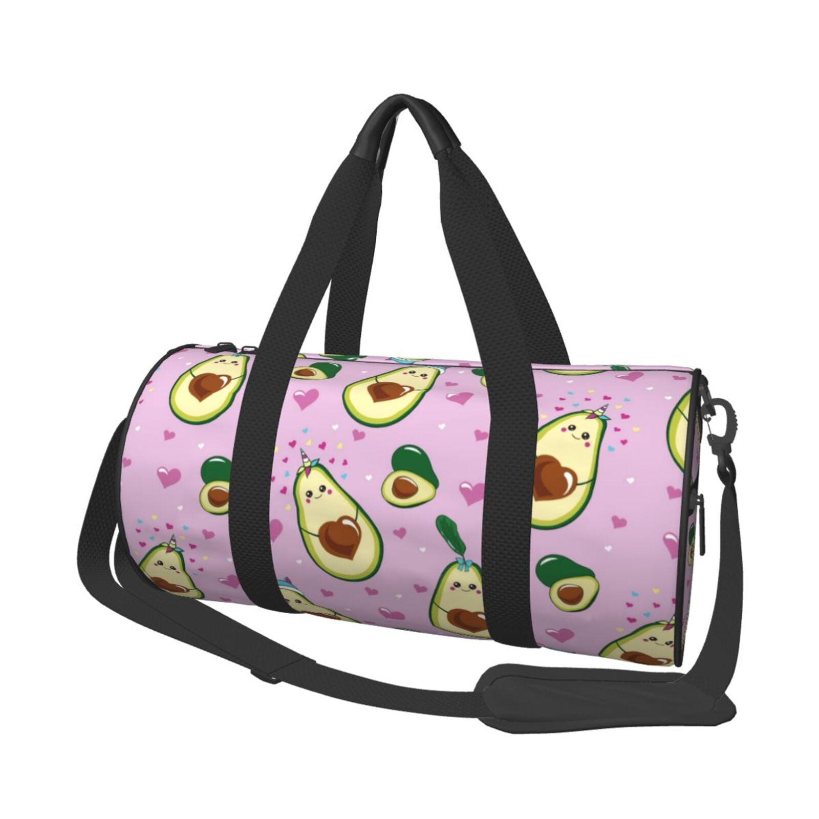 Vsdgher Different Avocados 45L Foldable Duffel Bag, Sports Gym Bag,Overnight Bag, Portable Weekender Bag for Airplanes