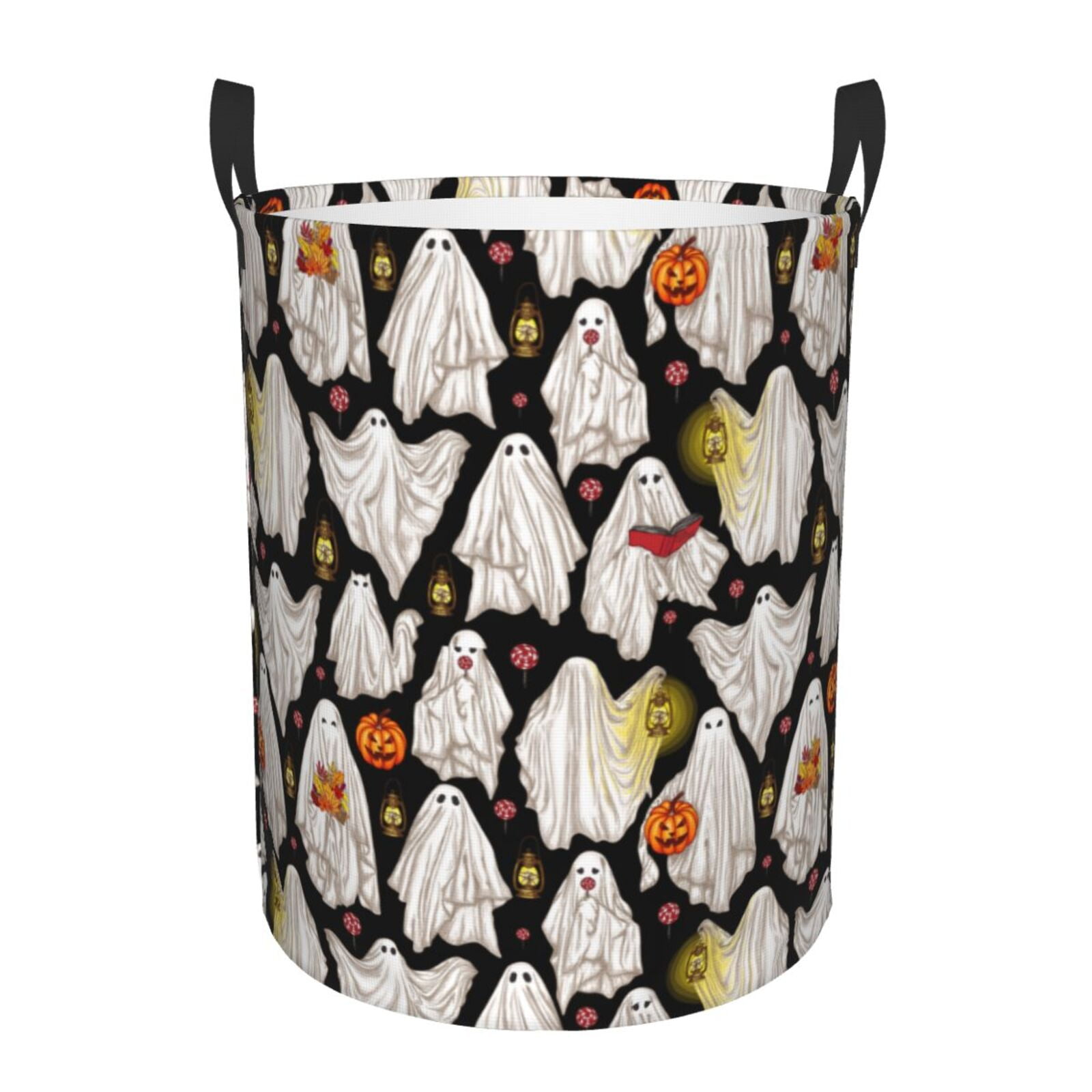 Vsdgher Different Ghosts Waterproof Round Large Laundry Basket Toy