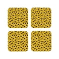 thumbnail image 1 of Vsdgher Dinosaur Leather Coasters for Drinks, Durable Drink Coasters 4 Set for Tabletop Protection, Luxurious Home Décor and Housewarming Gift ( {designName})Square, 1 of 6