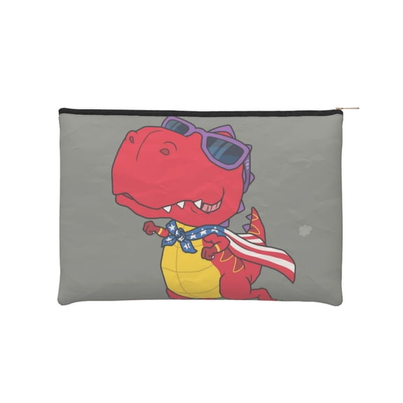 Vsdgher Dinosaur Super Hero Cartoon DuPont paper portable toiletry bag for Women&Men Camping Outdoor Tent Home Office,Hanging Hook, Water-resistant Makeup Cosmetic Bag