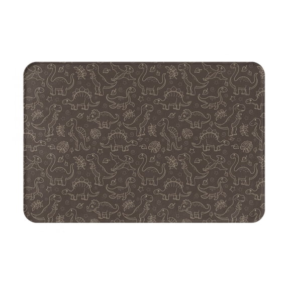 Vsdgher Dinosaur print Flannel Anti-Slip Floor Mat Comfort Mat Floor Carpet for Decor, Non-Slip, Home, Office, Laundry, Durable