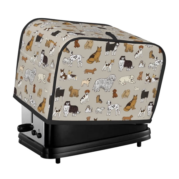 Vsdgher Dog Animal 2 Slice Toaster Cover, Appliance Covers Toaster Cover Fits for Most Standard 2 slice Toasters