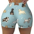 thumbnail image 1 of Vsdgher Dog Pets print Workout Shorts for Women Seamless Soft Smooth Gym Yoga Scrunch Active Exercise Fitness Shorts, 1 of 8