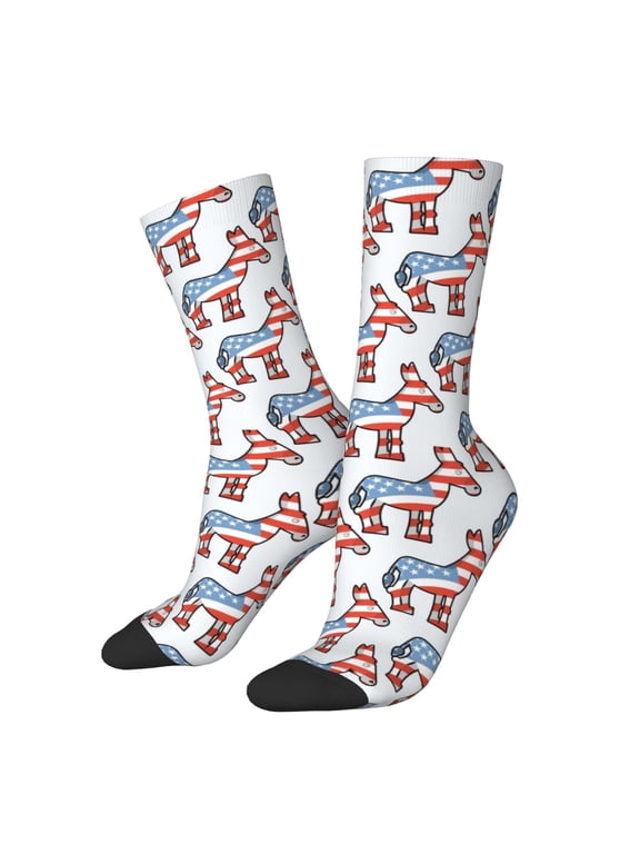 Donkey Crew Socks for Men & Women, Breathable Casual Athletic Ankle Socks