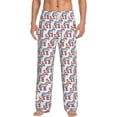 thumbnail image 1 of Vsdgher Donkey Print Mens Pajama Pants Sleep & Lounge Pants, PJ Bottoms With elastic waistb and Pockets, 1 of 5