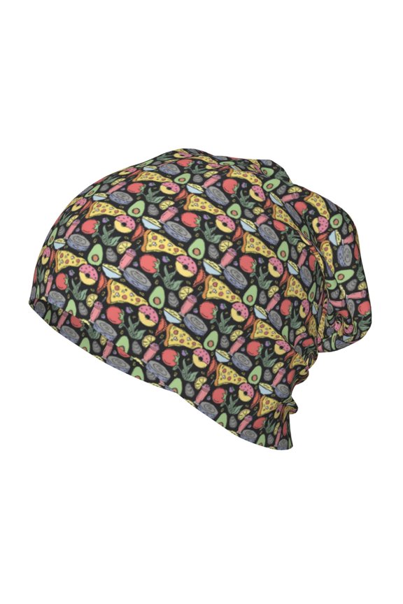 Doodle Food Toddler Beanie Baby Boys Girls Beanies Kids Winter Hats Children Knit Warm Caps