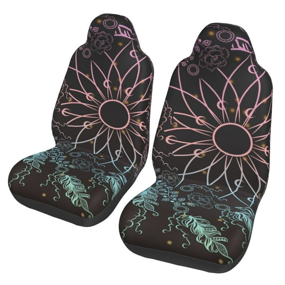 Vsdgher Dreamcatcher Automotive Seat Covers for Cars Trucks and SUVs – Car Seat Covers for Truck Seat Protectors Set of 2