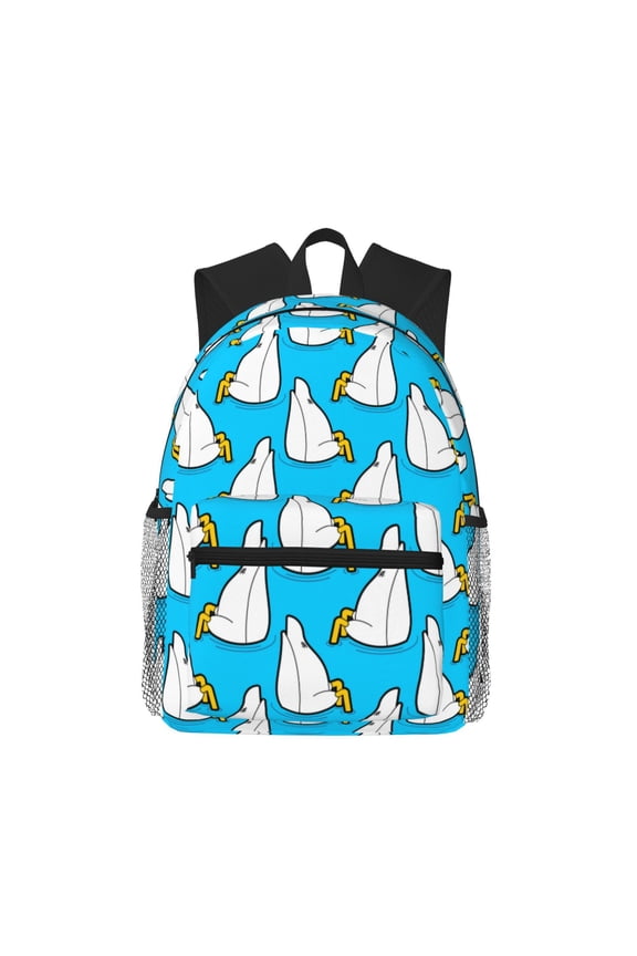 Duck Dives Unisex Large Capacity Bookbag, Schoolbag, Casual Daypack for High School, College, Teens, Travel, Work