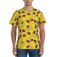 thumbnail image 1 of Vsdgher Duck with Star Sunglasses Print Men's Dry Fit Mesh Athletic Shirts Moisture Wicking Tennis T-Shirt Tops, 1 of 1