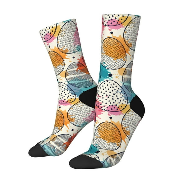 Vsdgher Easter Egg Crew Socks for Men & Women, Breathable Casual Athletic Ankle Socks