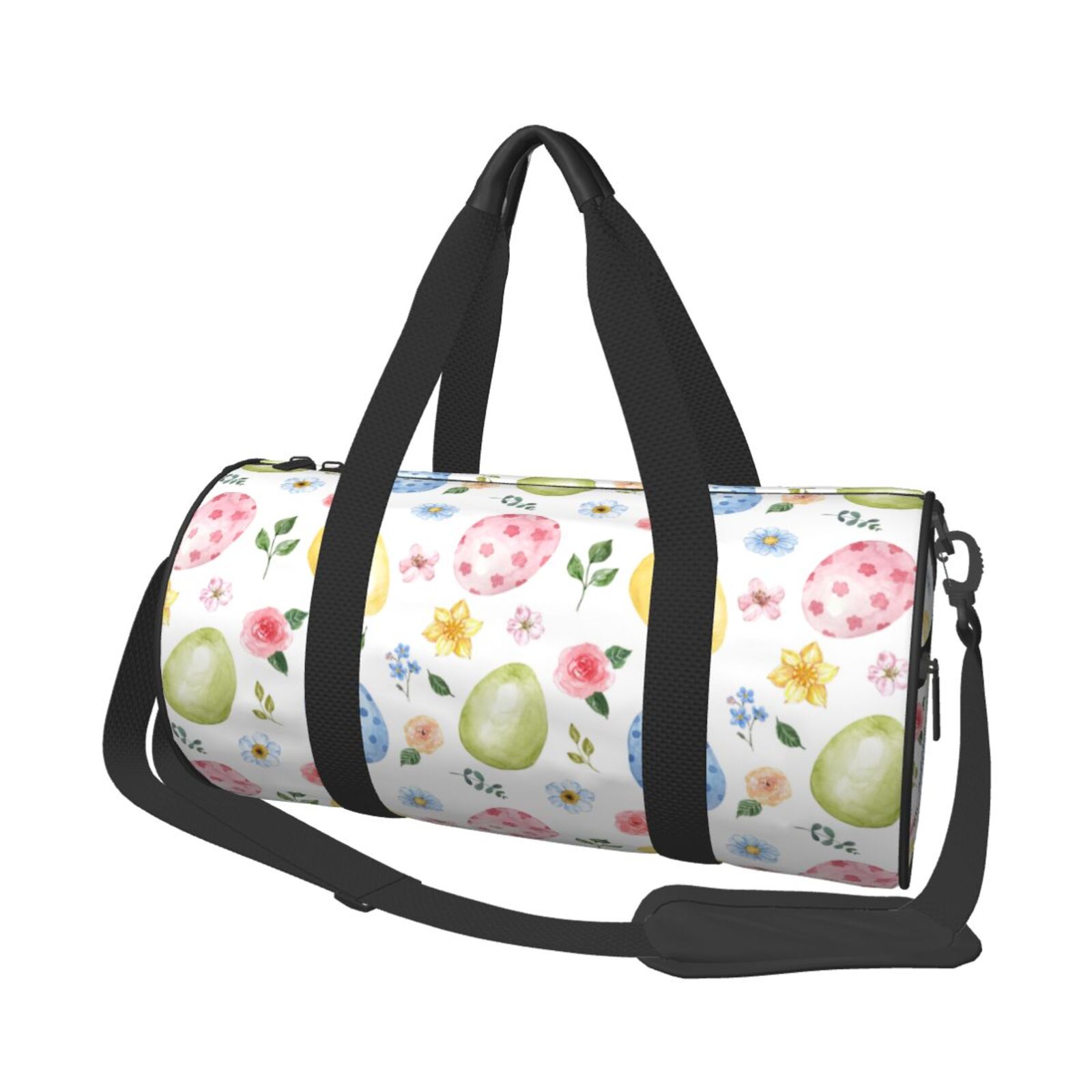 Vsdgher Easter Egg3 45L Foldable Duffel Bag, Sports Gym Bag,Overnight Bag, Portable Weekender Bag for Airplanes