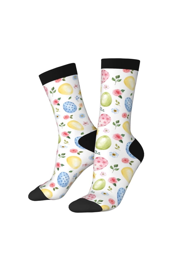 Easter Egg3 Crew Socks for Men & Women, Breathable Casual Athletic Ankle Socks