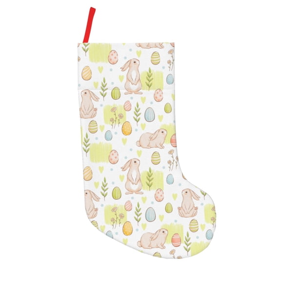 Vsdgher Easter Rabbit Christmas Stockings 18 inch Large Kids Stocking Bags Hanging Socks for Christmas Decor Decorations