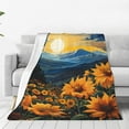 thumbnail image 1 of Vsdgher Elegant Sunset Sunflower Ultra-Soft Micro flannel Blanket Throw Blankets for Couch Sofa, Bed (4 sizes)-40"x30", 1 of 7