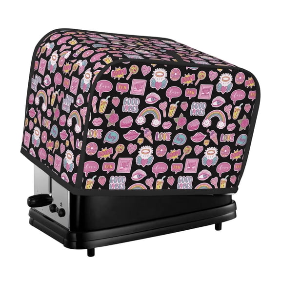 Vsdgher Elements 2 Slice Toaster Cover, Appliance Covers Toaster Cover Fits for Most Standard 2 slice Toasters