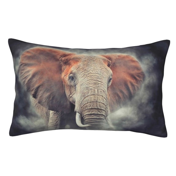 Vsdgher Elephant in Smoke Print Pillow Cases -Iconic Collection Pillowcases -Extra Soft, Not easy to deform,not pilling Export quality