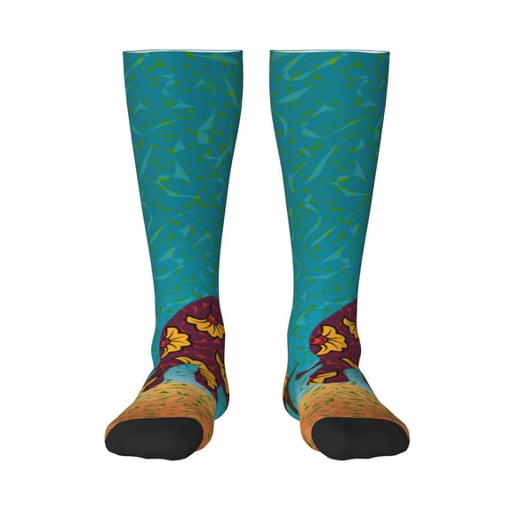 Vsdgher Elephants Knee Socks, High Socks Long Stretchy Sock Women Knee High Stocking, Long Socks for Women