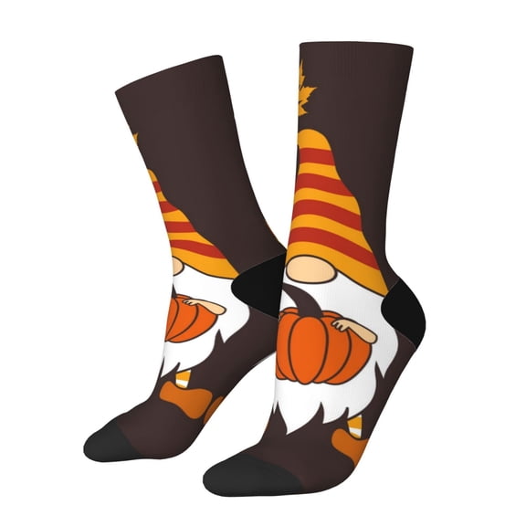 Vsdgher Fall Gnomes Crew Socks for Men & Women, Breathable Casual Athletic Ankle Socks