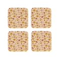 thumbnail image 1 of Vsdgher Fall Leaves Leather Coasters for Drinks, Durable Drink Coasters 4 Set for Tabletop Protection, Luxurious Home Décor and Housewarming Gift ( {designName})Square, 1 of 6