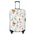 thumbnail image 1 of Vsdgher Fall Rabbit Print Luggage Cover Washable Suitcase Cover Protector Anti-scratch Suitcase cover Fits 18-32 Inch Luggage, 1 of 8