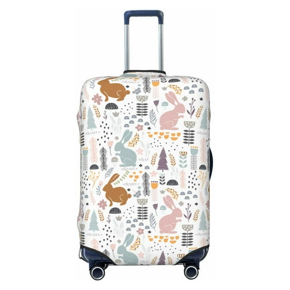 Vsdgher Fall Rabbit Print Luggage Cover Washable Suitcase Cover Protector Anti-scratch Suitcase cover Fits 18-32 Inch Luggage