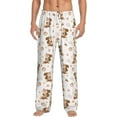 thumbnail image 1 of Vsdgher Fall Squirrel Print Mens Pajama Pants Sleep & Lounge Pants, PJ Bottoms With elastic waistb and Pockets, 1 of 5