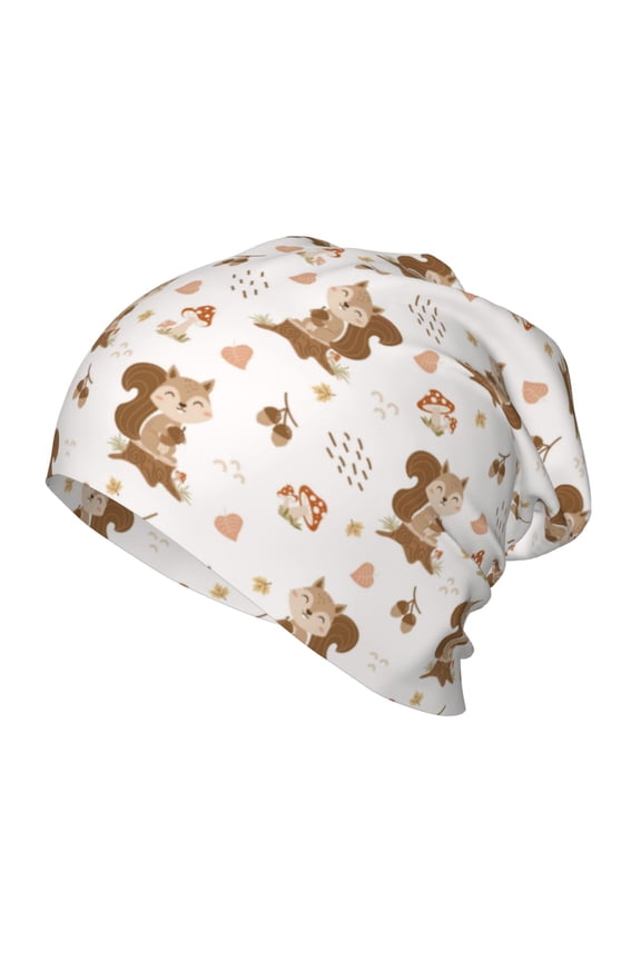 Fall Squirrel Toddler Beanie Baby Boys Girls Beanies Kids Winter Hats Children Knit Warm Caps