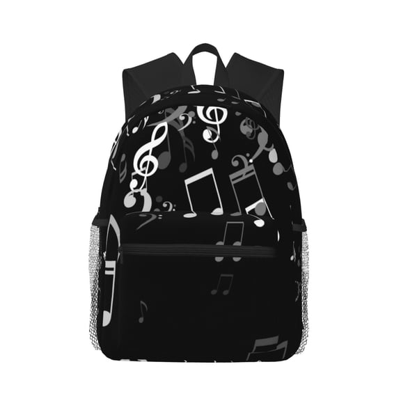 Vsdgher Falling Musical Unisex Large Capacity Bookbag, Schoolbag, Casual Daypack for High School, College, Teens, Travel, Work
